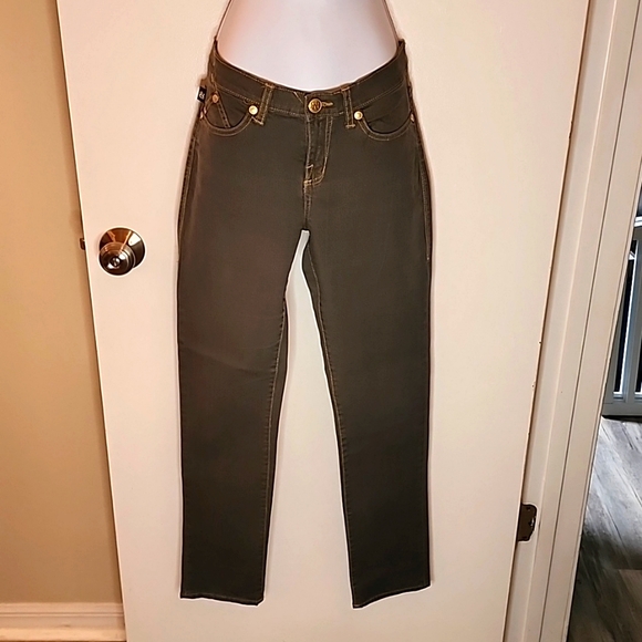 Rock & Republic Gold Wash Skinny Jeans Size 8 - Picture 1 of 14